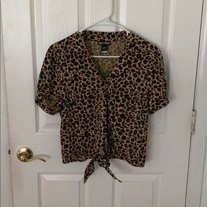 Cheetah Print Crop Top